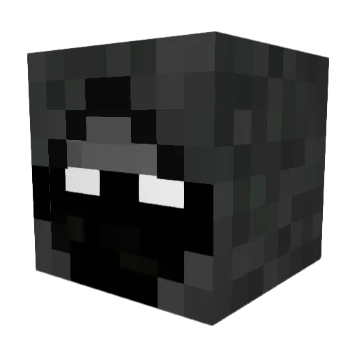 graypra Minecraft avatar head, 3D render
