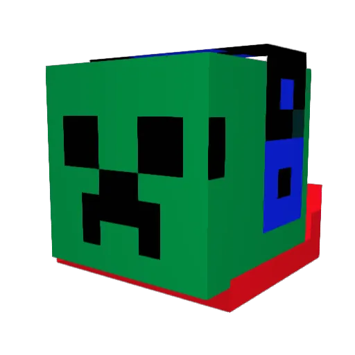 graystig10 Minecraft avatar head, 3D render