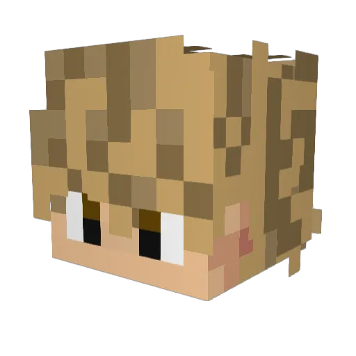 grayy_yy Minecraft avatar head, 3D render