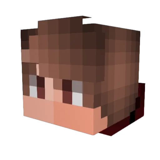 grazilz Minecraft avatar head, 3D render