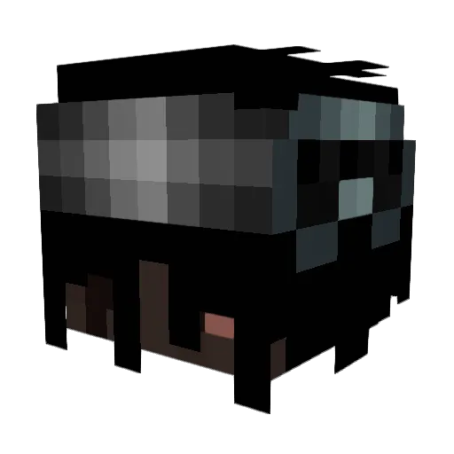 grcve Minecraft avatar head, 3D render