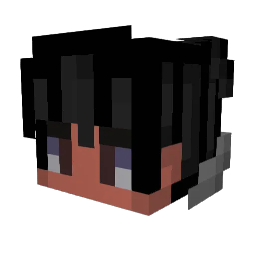 gre0 Minecraft avatar head, 3D render