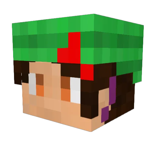 greamreapersan Minecraft avatar head, 3D render