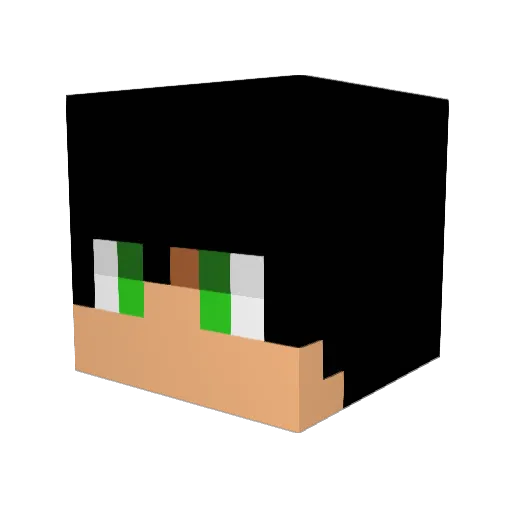great620 Minecraft avatar head, 3D render