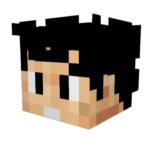 great_knighter Minecraft avatar head, 3D render