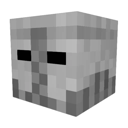 greatandfoolish Minecraft avatar head, 3D render