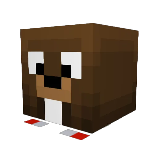 greatbeavers Minecraft avatar head, 3D render