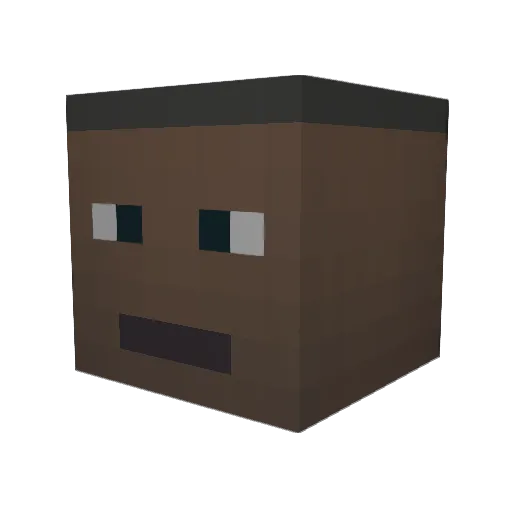 greatbuilder247 Minecraft avatar head, 3D render