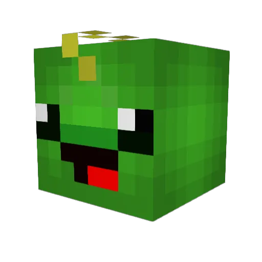 greatcornholio46 Minecraft avatar head, 3D render