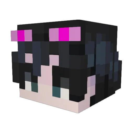 greatfuture Minecraft avatar head, 3D render