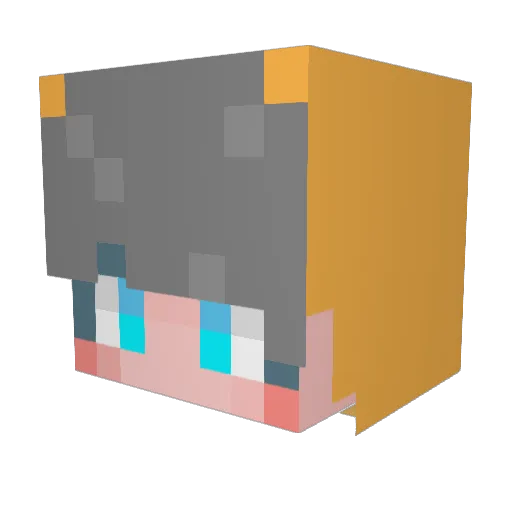 greatharry Minecraft avatar head, 3D render