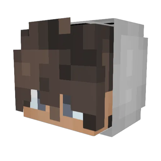 greatideaXIII Minecraft avatar head, 3D render
