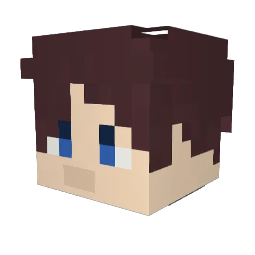 greatkid2005 Minecraft avatar head, 3D render