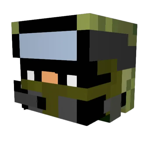 greatlaker76 Minecraft avatar head, 3D render