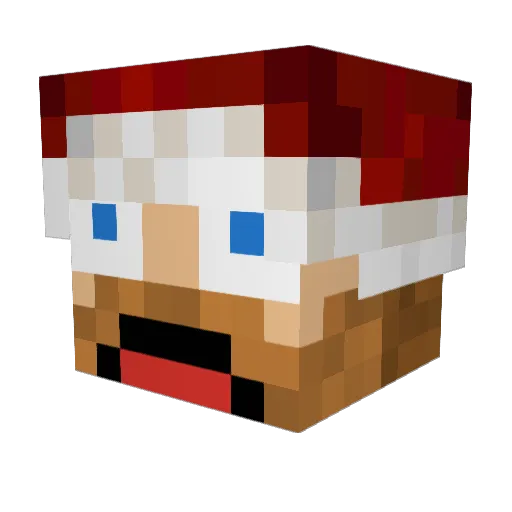 greatpoty Minecraft avatar head, 3D render