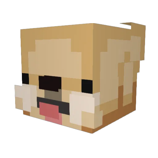 greatredpro Minecraft avatar head, 3D render