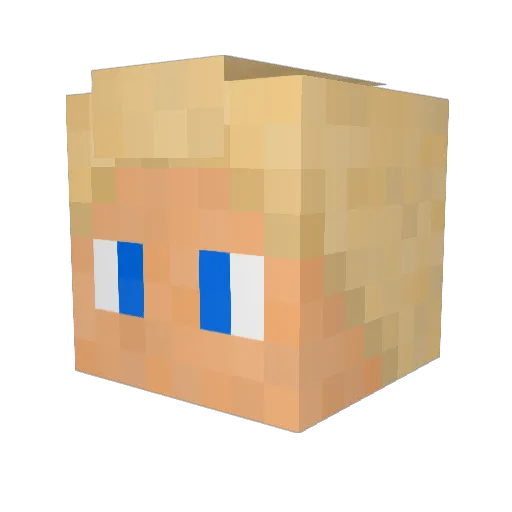 greatreeper Minecraft avatar head, 3D render