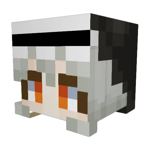 greatsmileyface Minecraft avatar head, 3D render