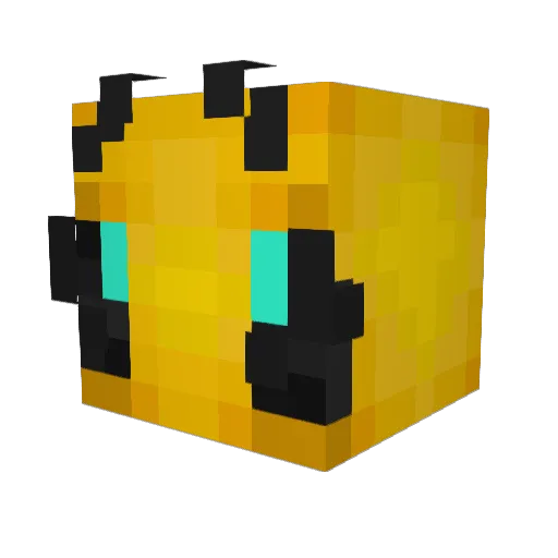 greatunclelou Minecraft avatar head, 3D render