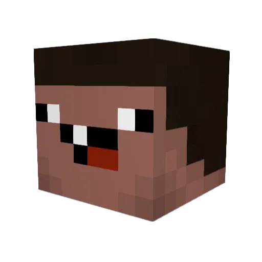greatwhite01 Minecraft avatar head, 3D render
