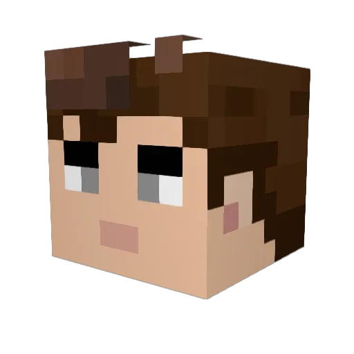 greatwhite914 Minecraft avatar head, 3D render
