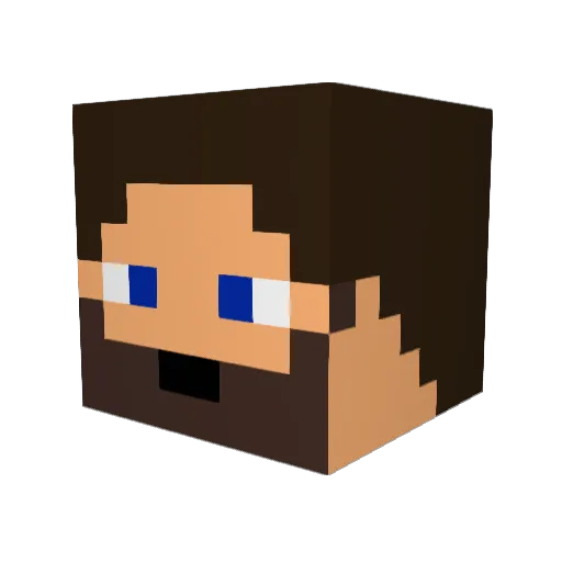 grebinator Minecraft avatar head, 3D render