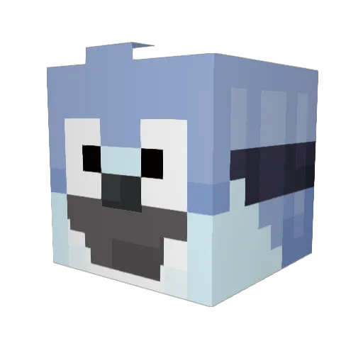 greck_03 Minecraft avatar head, 3D render