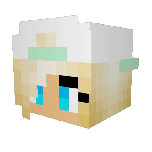 gree123 Minecraft avatar head, 3D render