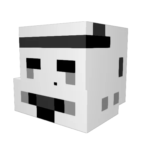 greedor6 Minecraft avatar head, 3D render