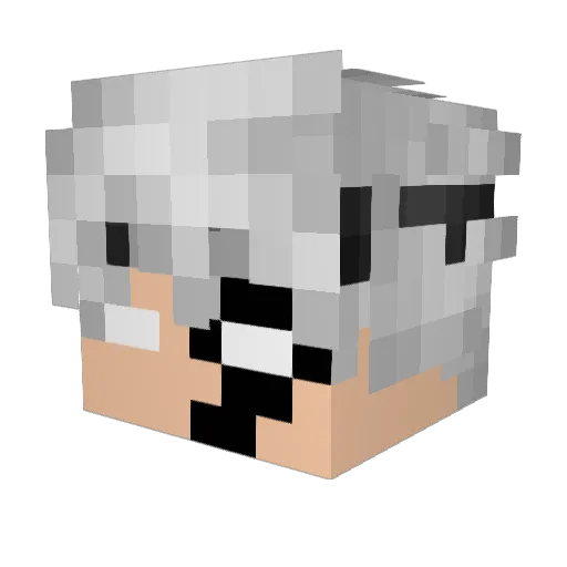 greedx89 Minecraft avatar head, 3D render