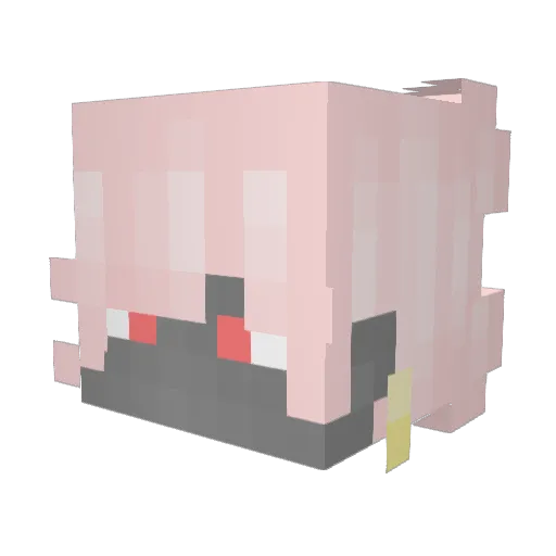 greenAutumnLeaf Minecraft avatar head, 3D render