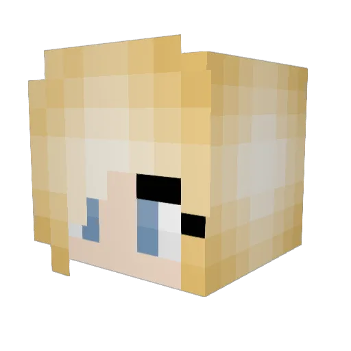greenRAY6 Minecraft avatar head, 3D render