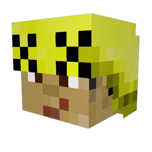 green_castle Minecraft avatar head, 3D render