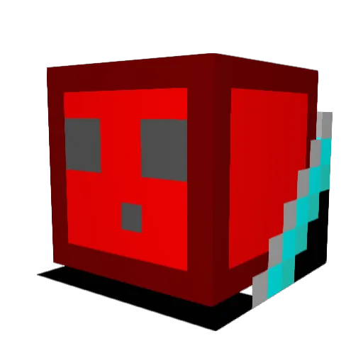 green_donkey Minecraft avatar head, 3D render