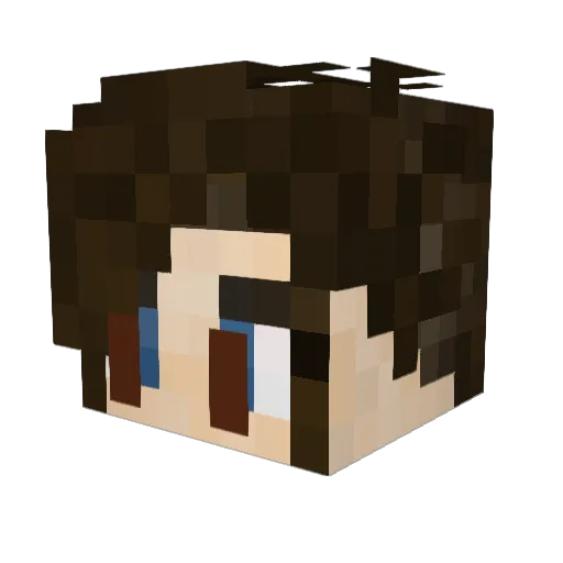 green_trick Minecraft avatar head, 3D render