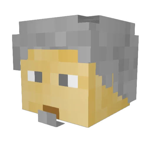 green_wither Minecraft avatar head, 3D render