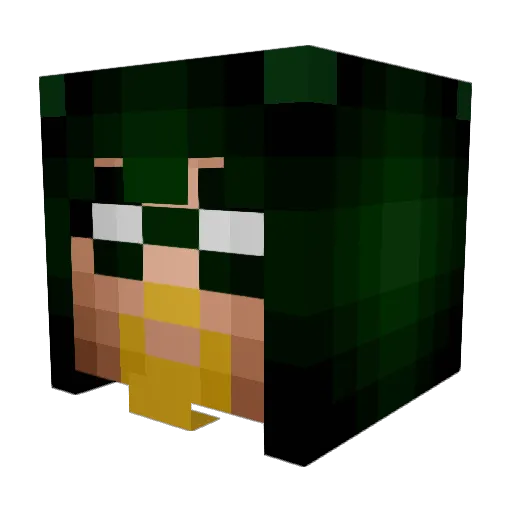 greenarrow000 Minecraft avatar head, 3D render
