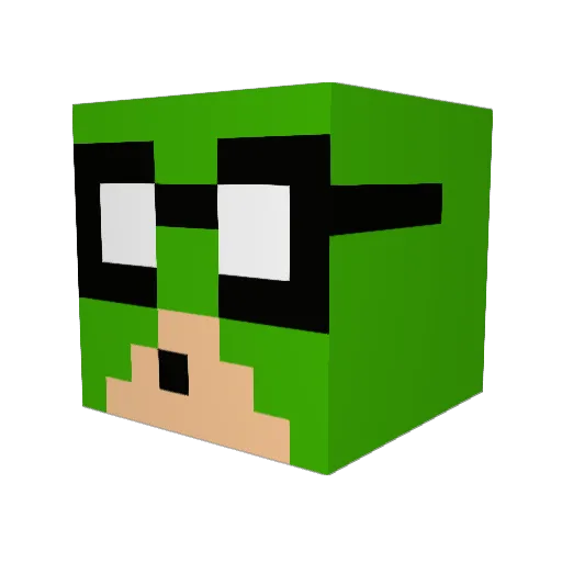 greenbastard620 Minecraft avatar head, 3D render