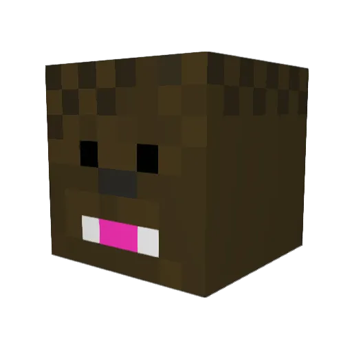 greenbear2 Minecraft avatar head, 3D render