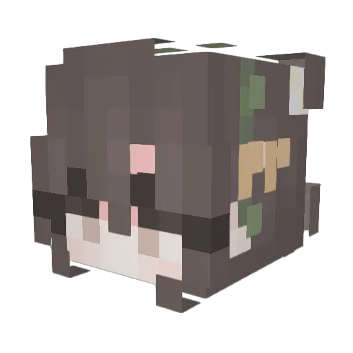 greenbob123 Minecraft avatar head, 3D render