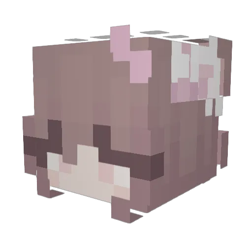 greenchais Minecraft avatar head, 3D render