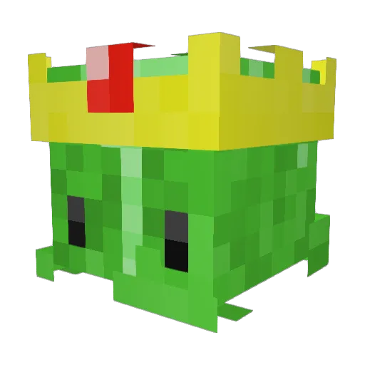 greenchasa Minecraft avatar head, 3D render