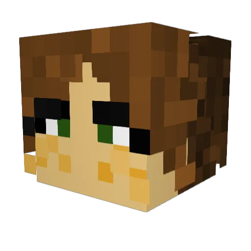 greencheese77 Minecraft avatar head, 3D render