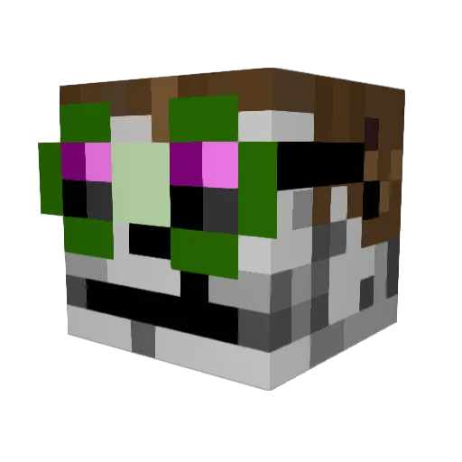 greenclone42 Minecraft avatar head, 3D render