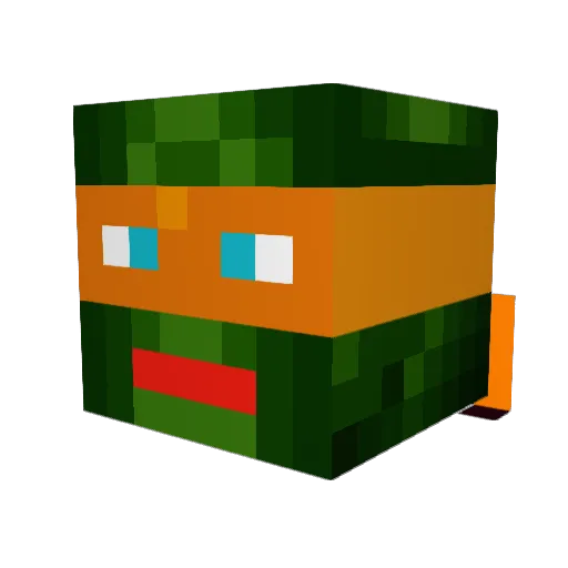greenday20049 Minecraft avatar head, 3D render