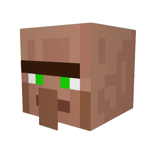 greeney9 Minecraft avatar head, 3D render