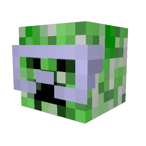 greenfox1505 Minecraft avatar head, 3D render