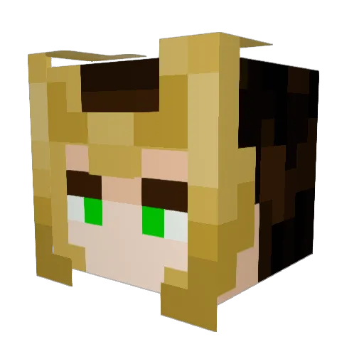 greengoblin_kuy Minecraft avatar head, 3D render