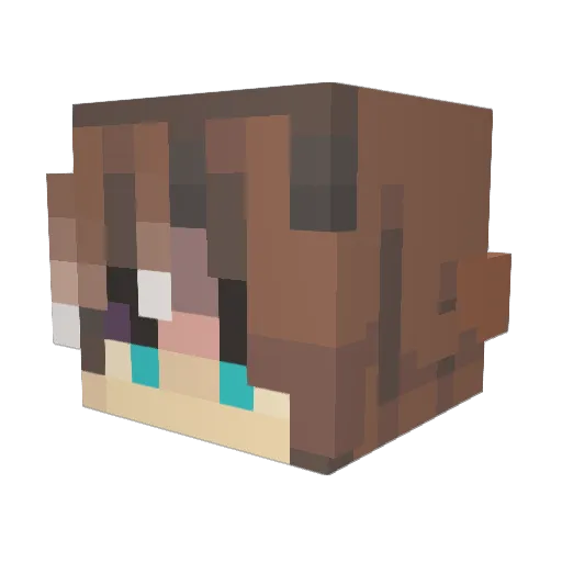 greenhedge14 Minecraft avatar head, 3D render