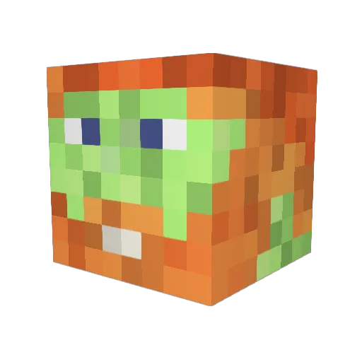 greenk0hl Minecraft avatar head, 3D render